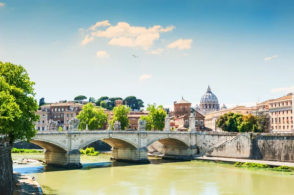 Panoramisch uitzicht in Rome, Italië — Stockfoto