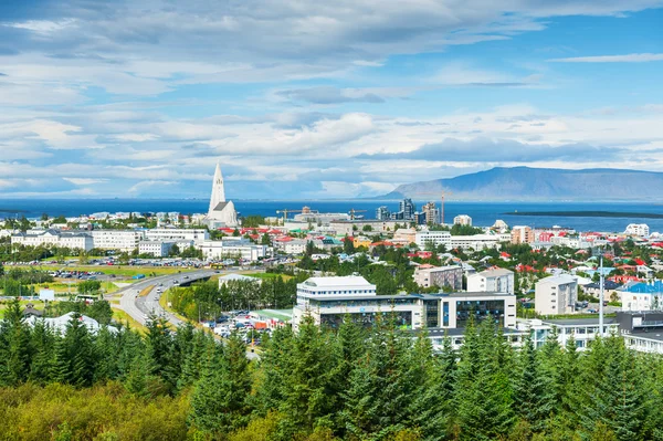 Reykjavik, İzlanda'nın panoramik görünüm