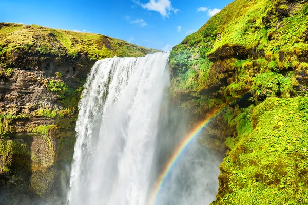 Cachoeira Skogafoss, Islândia do Sul — Fotografia de Stock