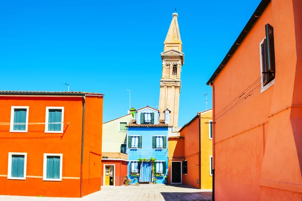 Farbenfrohe Häuser in burano island, italien — Stockfoto