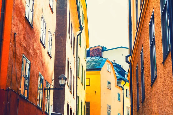 Колоритна Архітектура Старому Місті Стокгольмі Швеція Знаменита Мета Подорожі — стокове фото