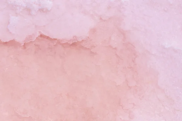 Pink Salt Crystals Salt Lake Clear Water Abstract Nature Background — Fotografia de Stock