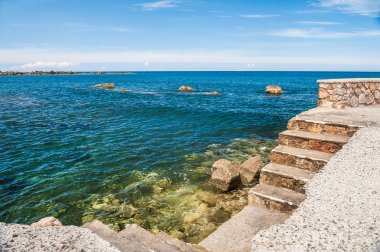 eski iskelesinden güzel Deniz Manzaralı.