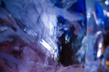 Kış arka plan renkli buz ile