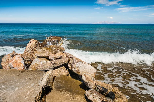 Schöner Meerblick von der alten Seebrücke — Stockfoto