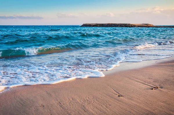 Tropischer Strand mit blauem Meer — Stockfoto