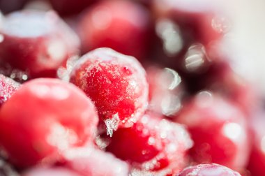 Dondurulmuş vişne çilek