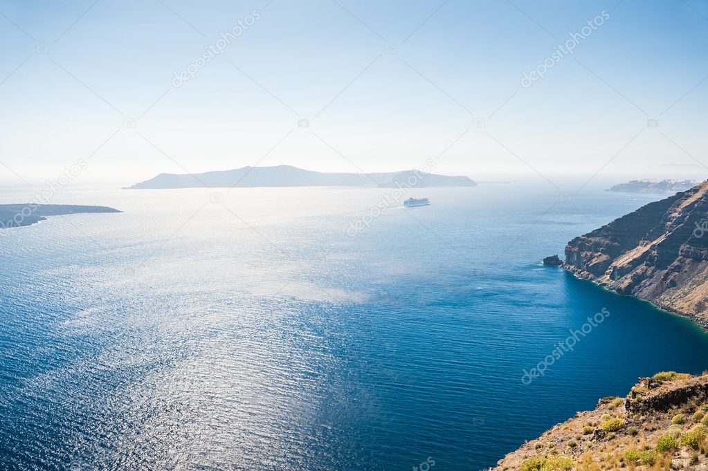 Beautiful view of the sea and islands