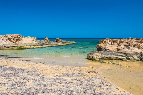 Malia beach, Crete island, Greece — Stock Photo, Image