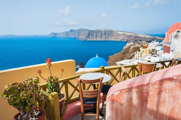 Schöne Terrasse mit Meerblick — Stockfoto