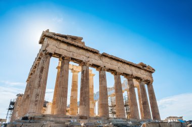 Atina, Yunanistan 'da Akropolis' te partenon
