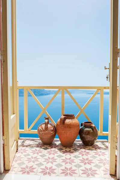 Beautiful sea view from the balcony. — Stock Photo, Image