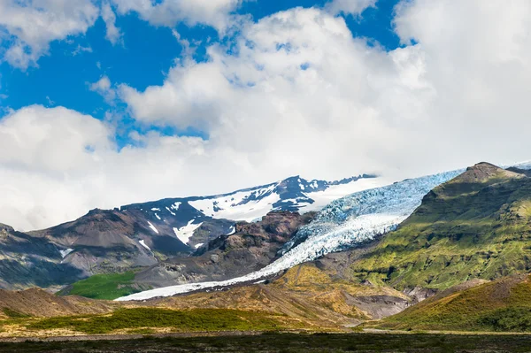 Vatnajokull-gletsjer, nationaal park Skaftafell, Zuid-kust van IC- — Stockfoto
