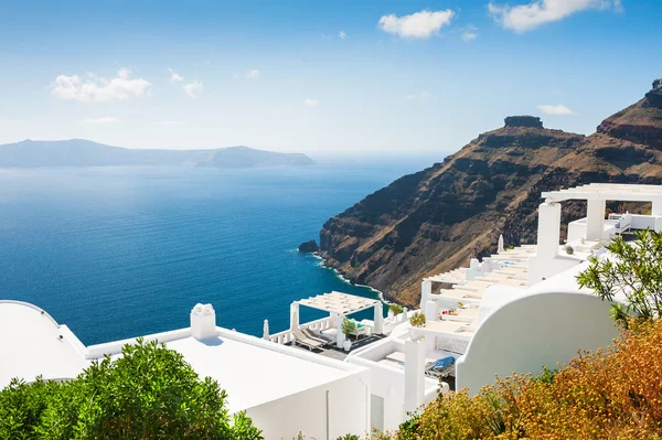 Arquitetura branca na ilha de Santorini , — Fotografia de Stock