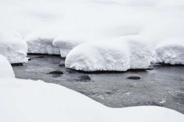kar yağışı Nehri üzerinde