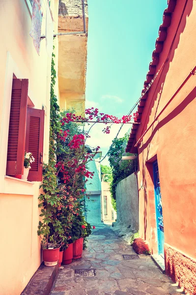 Цветная улица в Афинах, Греция . — стоковое фото