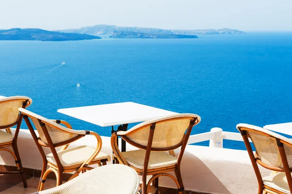 Vackra terrass med havsutsikt — Stockfoto