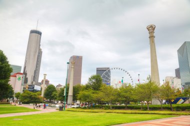 İnsanlarla Centennial Olympic park
