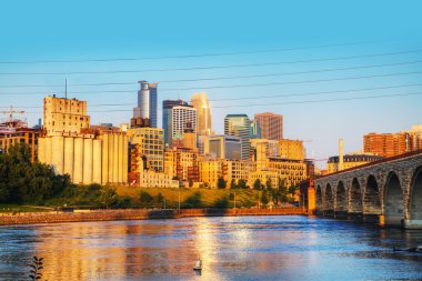 Şehir minneapolis, minnesota sabah