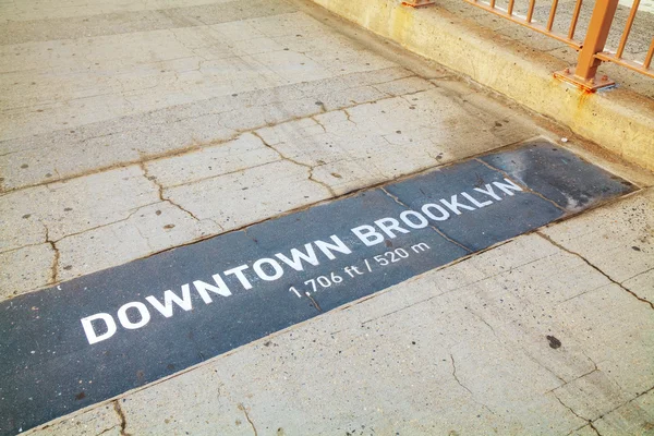 Downtown Brooklyn teken — Stockfoto