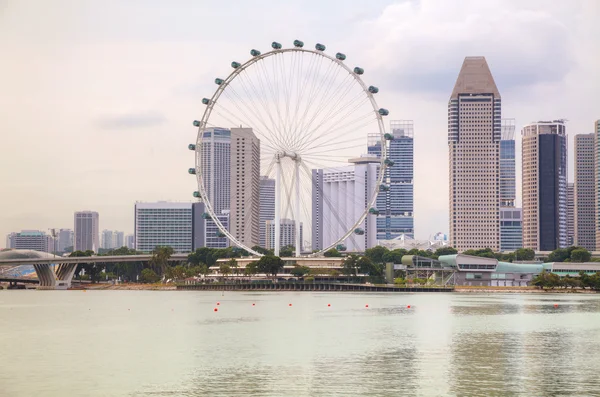 Centro de Singapur por la noche —  Fotos de Stock