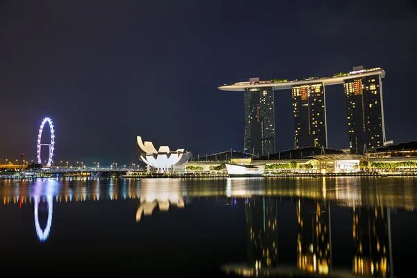 Marina bay z Marina Bay Sands — Zdjęcie stockowe