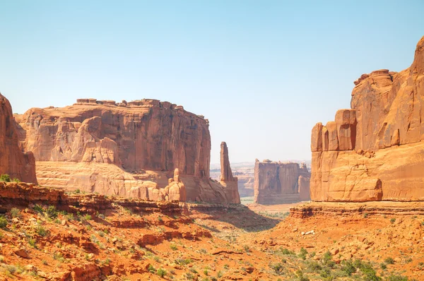 Park Avenue overview at the Arches National park — Stock Photo, Image