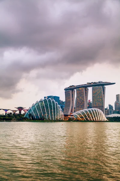 Bahía Marina con Marina Bay Sands —  Fotos de Stock