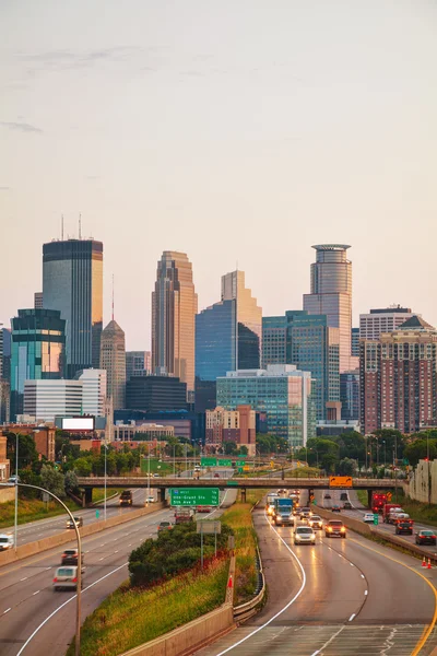 Centro de Minneapolis, Minnesota Imágenes de stock libres de derechos