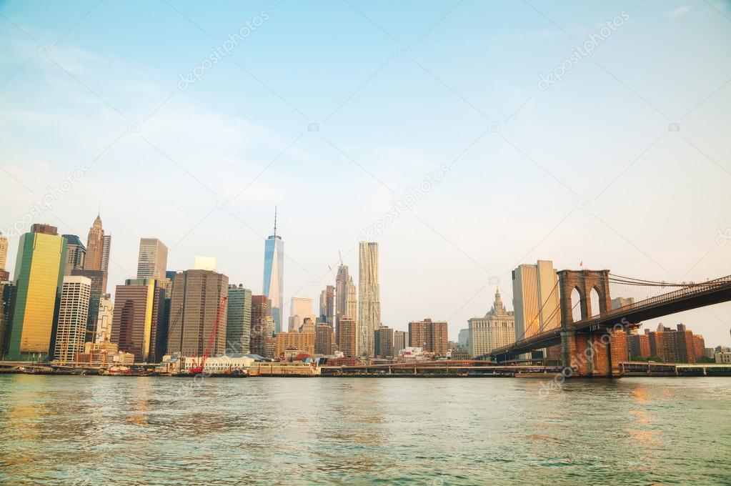 Lower Manhattan cityscape