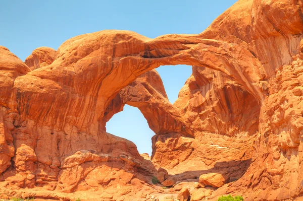 Double arche au parc national des Arches — Photo