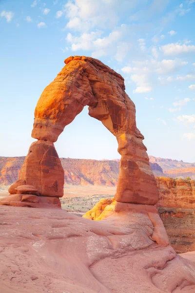 Arco delicado en el Parque Nacional Arches — Foto de Stock