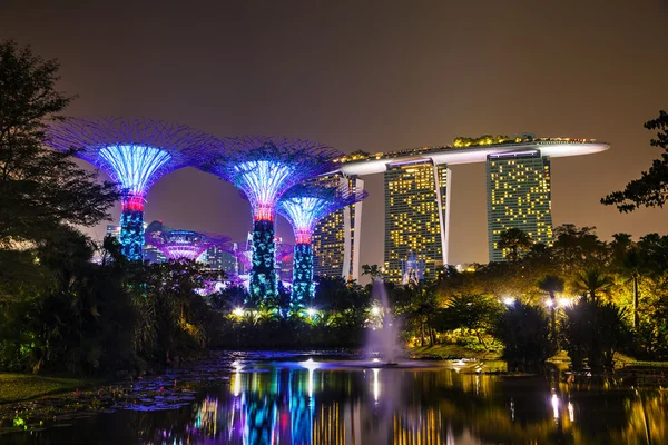 Kertek az öböl Park, Szingapúr — Stock Fotó
