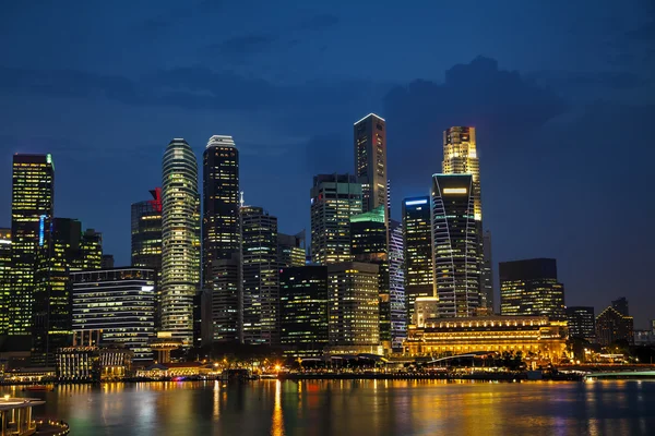 Financiële district van Singapore — Stockfoto