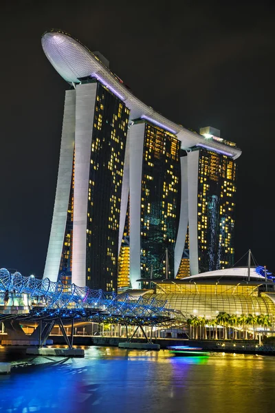 Vista general de la bahía de Singapur — Foto de Stock