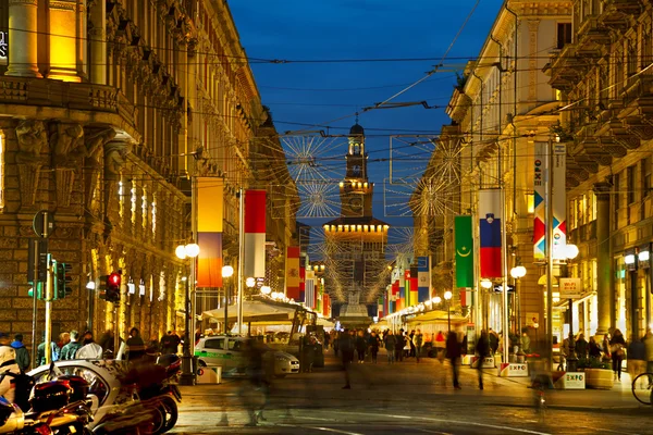 Via Dante shopping street — Stock Photo, Image