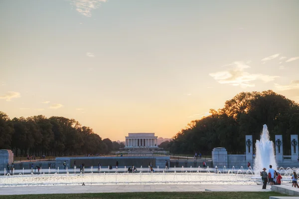 Abraham Lincoln memorial em Washington, DC — Fotografia de Stock