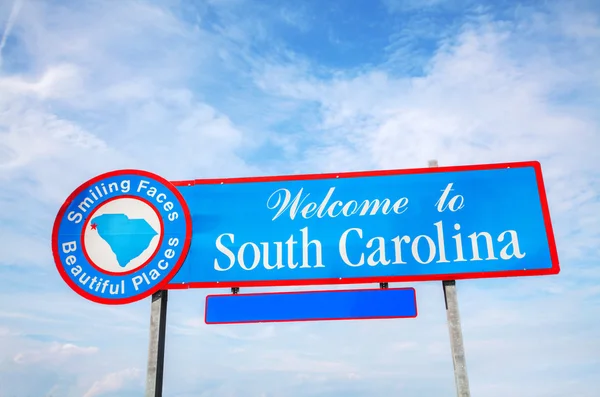 Welcome to South Carolina sign — Stock Photo, Image