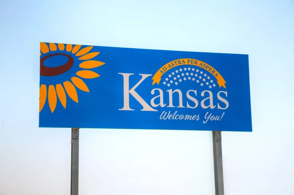 Le Kansas vous accueille signe — Photo