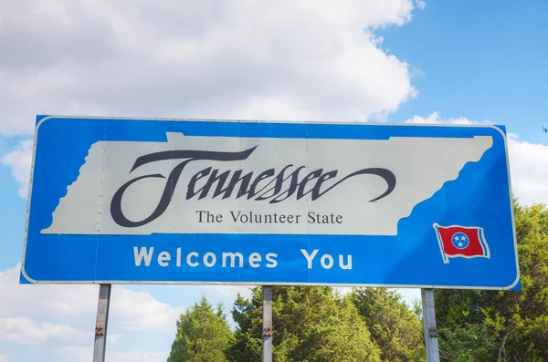 Tennessee verwelkomt je sign — Stockfoto