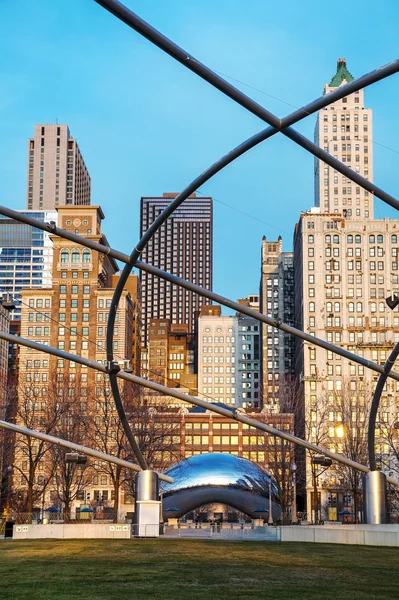 Cloud Gate sculpture — Stock Photo, Image