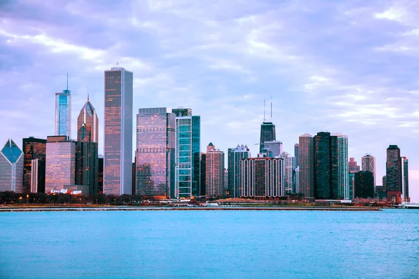 Chicago centro città paesaggio — Foto Stock