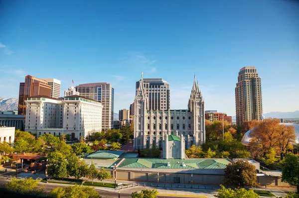 Salt Lake City centro da cidade — Fotografia de Stock