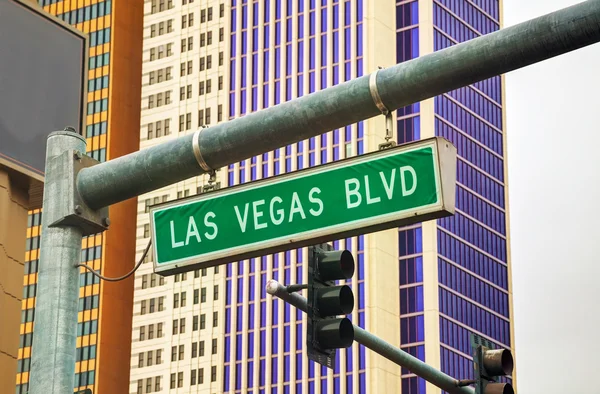 Las vegas boulevard skylt — Stockfoto