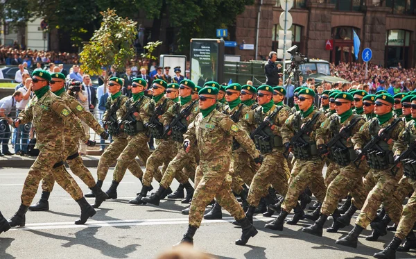 Tropas de guardia de fronteras ucranianas — Foto de Stock