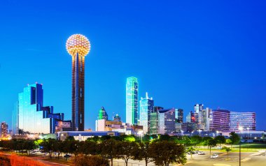 Şehir merkezinde Dallas genel bakış