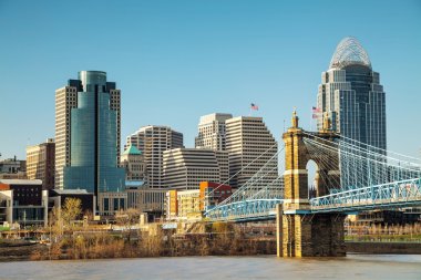 Cincinnati şehir merkezi genel bakış