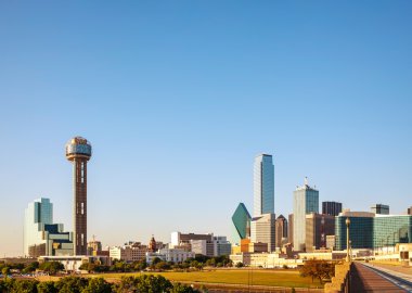 Şehir merkezinde Dallas genel bakış