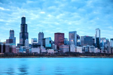 Chicago şehir merkezi cityscape