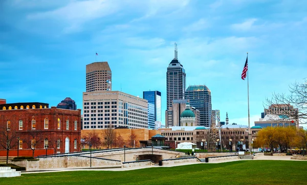 Innenstadt von Indianapolis — Stockfoto